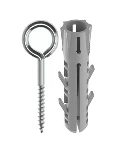 Tox-051701011-Blíster de 4 tacos Barracuda 8x40 mm + gancho 2