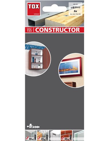 Tox-022702301-Blíster de 6 tacos largos MV-SK Constructor (8/80)