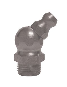 Umeta-1211457-25-25 Engrasadores hidráulicos 45º DIN 71412 tipo H2 (R.1/4\"-19BSP x L.25 x Ø11 latón)