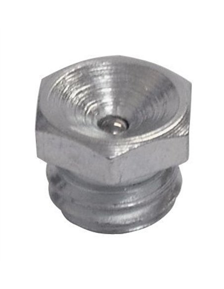 Umeta-3100975-25-25 Engrasadores cóncavos recto auto-roscante tipo D1/S (R.8x1 x L.8.5 x Ø9 acero)