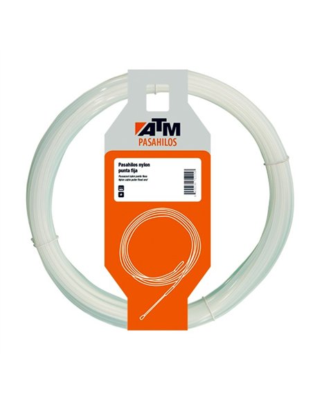 ATM-710025-Guía pasahilos nylon punta fija (Largo 25 m Ø 3 mm)