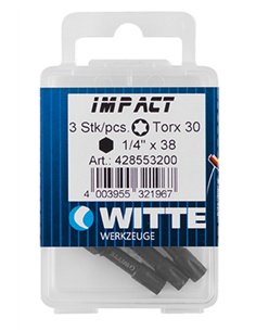 Witte-428554-3 Puntas de impacto en cajita de plástico T 40