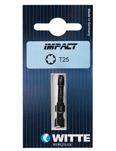 Witte-28373-Puntas de impacto en blíster individual T 25