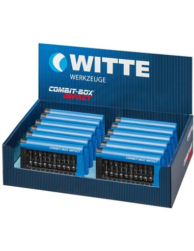 Witte-28477-Juego de 10 puntas de impacto COMBIT-BOX en caja dispensadora