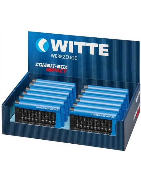 Witte-28477-Juego de 10 puntas de impacto COMBIT-BOX en caja dispensadora