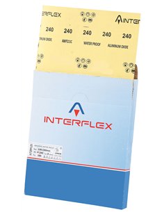 Interflex-SWP210C.80-Caja de 100 hojas de papel de lija al agua carburo de silicio (grano 80) 2
