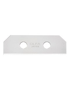Olfa-SKB-8/10B-Pack de 10 cuchillas trapezoidales 54x18x0,4 mm plateadas
