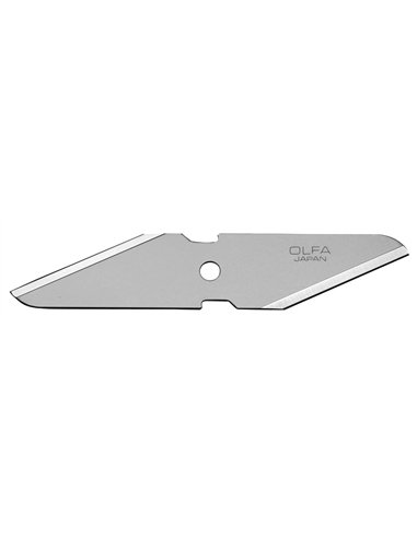 Olfa-CKB-1-Pack de 2 cuchillas doble filo 98x18x1 mm plateadas