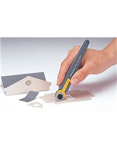 Olfa-PRB18-2-Pack de 2 cuchillas circulares perforadora 18x0,3 mm plateadas 2