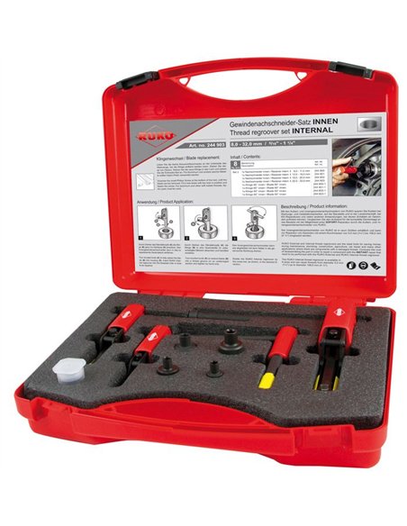Ruko-244903-Juego de 8 restauradores de roscas hembra (8-32 mm)