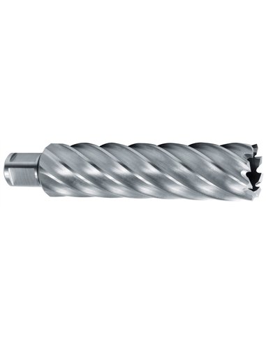 Ruko-1082040-Broca hueca HSS con vástago Weldon (3/4") rectificada CBN profundidad de corte 110,0 mm (Ø 40,0 mm)