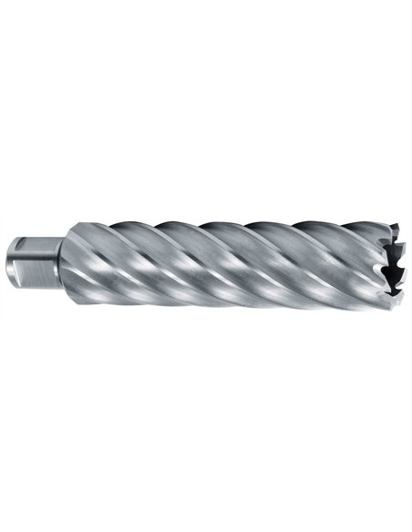 Ruko-1082040-Broca hueca HSS con vástago Weldon (3/4") rectificada CBN profundidad de corte 110,0 mm (Ø 40,0 mm)