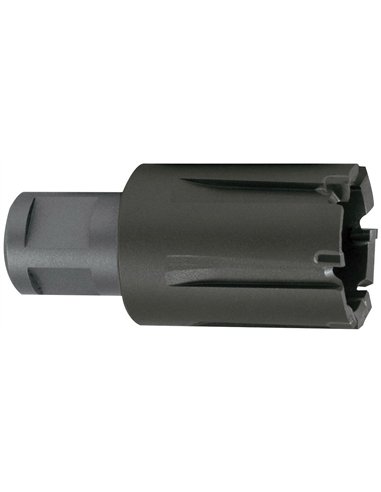 Ruko-1081524C-Broca hueca dientes de metal duro Tecrona y vástago Weldon (3/4") para raíles, profundidad de corte 30,0 mm (Ø 24,