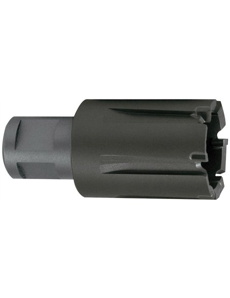 Ruko-1081524C-Broca hueca dientes de metal duro Tecrona y vástago Weldon (3/4") para raíles, profundidad de corte 30,0 mm (Ø 24,
