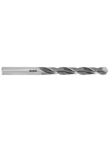 Ruko-815125-Broca helicoidal DiN 338 tipo N con plaquita de corte de metal duro soldada (Ø 12.50 mm)