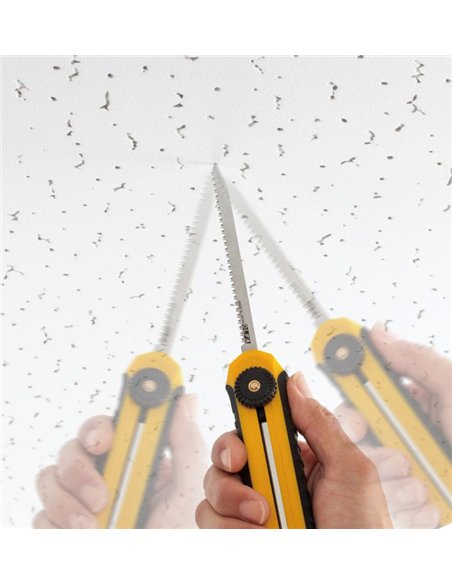 Olfa-CS-5-Cúter con cuchilla troceable de 12,5mm + sierra de punta afilada en un solo mango