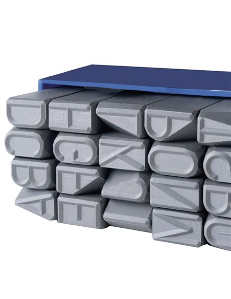 Gravurem-30120000-Juego abecedario medidas especiales 27 piezas (A-Z) Standard (20 mm)