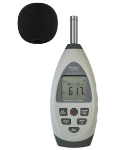 Vogel-641106-Medidor del nivel de sonido electrónico digital, Rango de medición dBA/dBC: 30-80/ 50-100/ 60-110/ 80-130 2