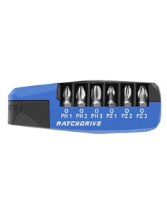 Witte-25101-Caja de 7 puntas con carraca Ratchdrive (PH/PZ) 2