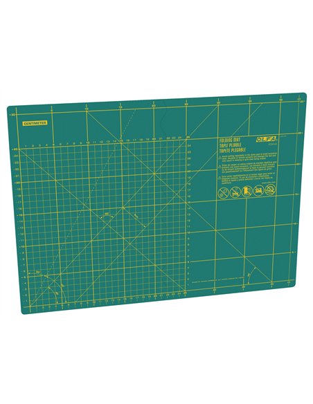 Olfa-FCM-A2-Plancha de corte plegables 630x450x2,5mm (verde)