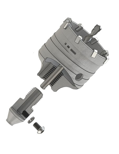 Guillet-8379-Corona Record para fuerzas de impacto superiores a 800W y profundidad útil de 50 mm (Ø 85 mm)