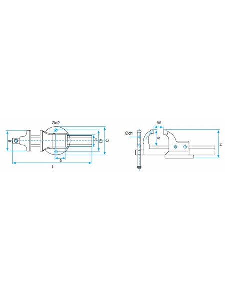 Kanca-60210150150-Tornillo de banco Kanex de 150 mm