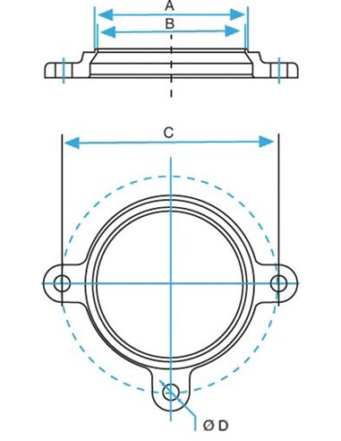 Kanca-66010150125-Base Giratoria Kanex.125