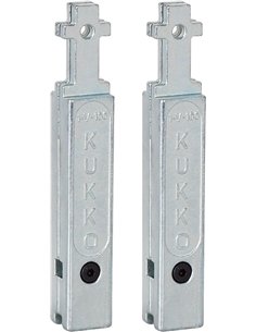 Kukko-1-V-100-P-Juego de 2 extensiones para patas de extractores de rodamientos 20-1/20-10 (Largo 100 mm)
