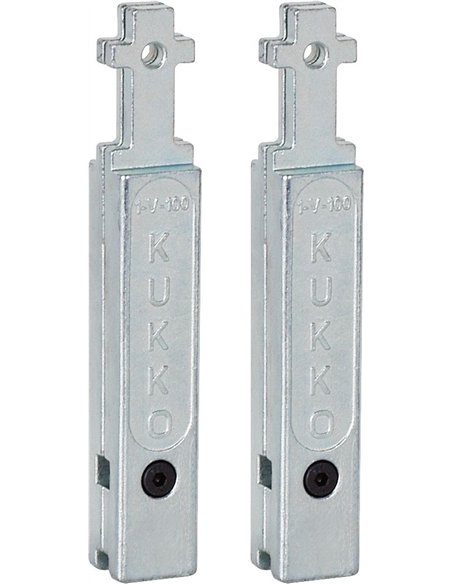 Kukko-1-V-150-P-Juego de 2 extensiones para patas de extractores de rodamientos 20-1/20-10 (Largo 150 mm)