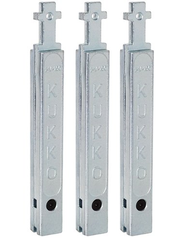 Kukko-1-V-100-S-Juego de 3 extensiones para patas de extractores de rodamientos 30-1/30-10 (Largo 100 mm)