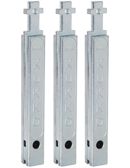 Kukko-1-V-100-S-Juego de 3 extensiones para patas de extractores de rodamientos 30-1/30-10 (Largo 100 mm)