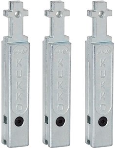 Kukko-1-V-150-S-Juego de 3 extensiones para patas de extractores de rodamientos 30-1/30-10 (Largo 150 mm)