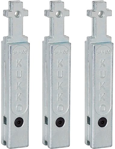 Kukko-2-V-150-S-Juego de 3 extensiones para patas de extractores de rodamientos 30-2/30-20 (Largo 150 mm)