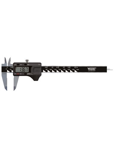 Vogel-202160.2-Calibre pie de rey digital IP54 DIN 862, Capacidad 150 mm, Boca 40 mm