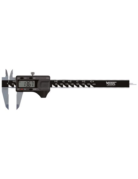 Vogel-202160.2-Calibre pie de rey digital IP54 DIN 862, Capacidad 150 mm, Boca 40 mm