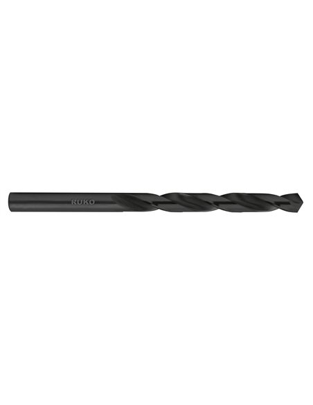 Ruko-2144040S-Broca helicoidal DIN 338 tipo N HSS-G vaporizada negra (Ø 4 mm) Pack 2 uds.