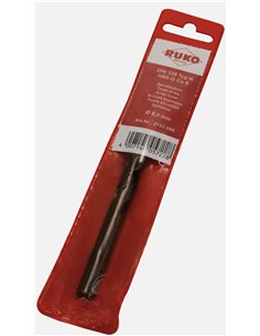 Ruko-2144080S-Broca helicoidal DIN 338 tipo N HSS-G vaporizada negra (Ø 8 mm)