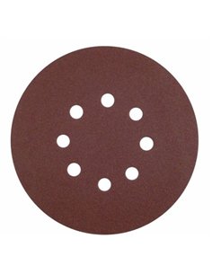 Calflex-KE.RR115.240-Caja de 50 discos de 115 mm de papel autoadhrente AO (8 agujeros grano 240)