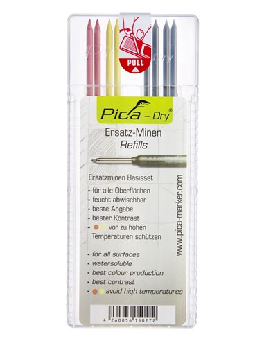 Pica-4030-Estuche con 10 minas Dry (Grafito)