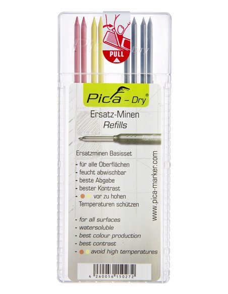 Pica-4030-Estuche con 10 minas Dry (Grafito)