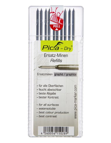 Pica-4030-Estuche con 10 minas Dry (Grafito)
