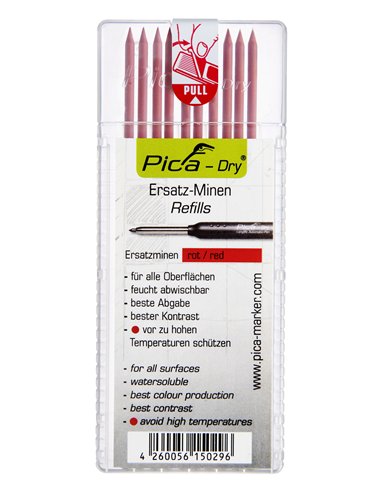 Pica-4030-Estuche con 10 minas Dry (Grafito)