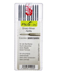 Pica-4031P-Estuche con 10 minas Dry (Rojo) 2