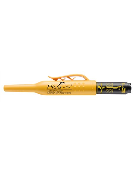 Pica-150/40-Marcador permanente de tinta para agujeros profundos Ink (Rojo)