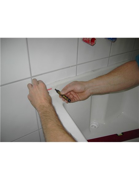 Pica-150/40-Marcador permanente de tinta para agujeros profundos Ink (Rojo)