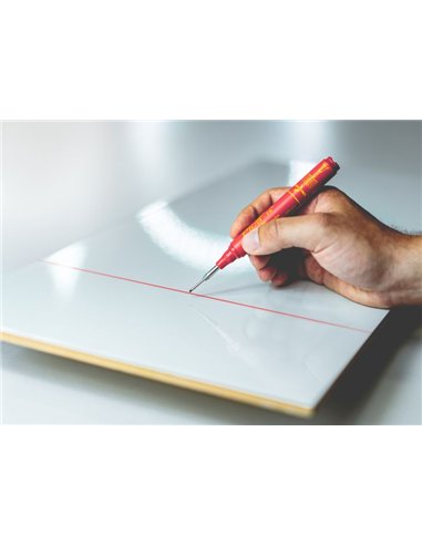 Pica-150/40/SB-Marcador permanente de tinta para agujeros profundos Ink (Rojo) en blister