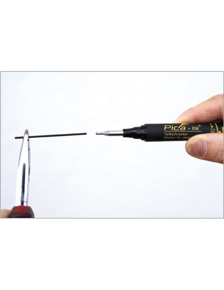 Pica-150/46-Marcador permanente de tinta para agujeros profundos Ink (Negro)