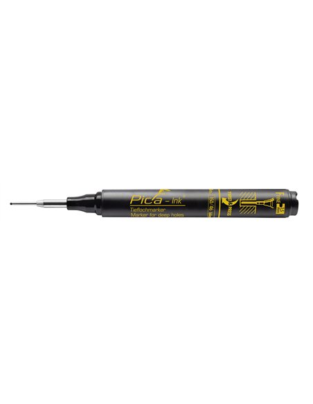 Pica-150/46/SB-Marcador permanente de tinta para agujeros profundos Ink (Negro) en blister