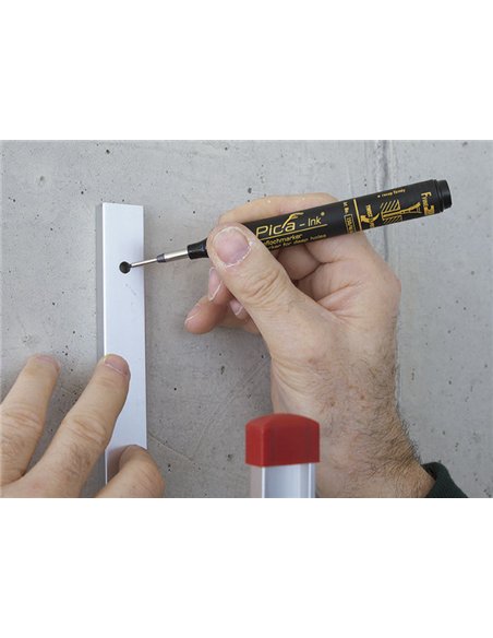 Pica-150/46/SB-Marcador permanente de tinta para agujeros profundos Ink (Negro) en blister