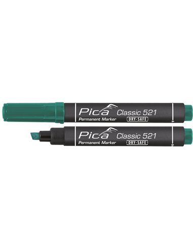 Pica-521/40-Marcador Permanente Tipo Pincel Rojo